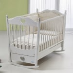 Baby Italia Molly LUX детская кроватка (125х63 см.) со стразами