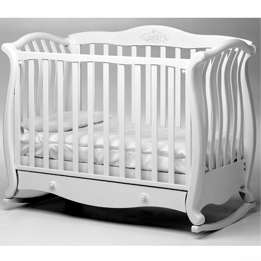 Baby Italia Andrea VIP Lux детская кроватка со стразами