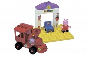 Конструктор поезд с остановкой Peppa Pig, 15